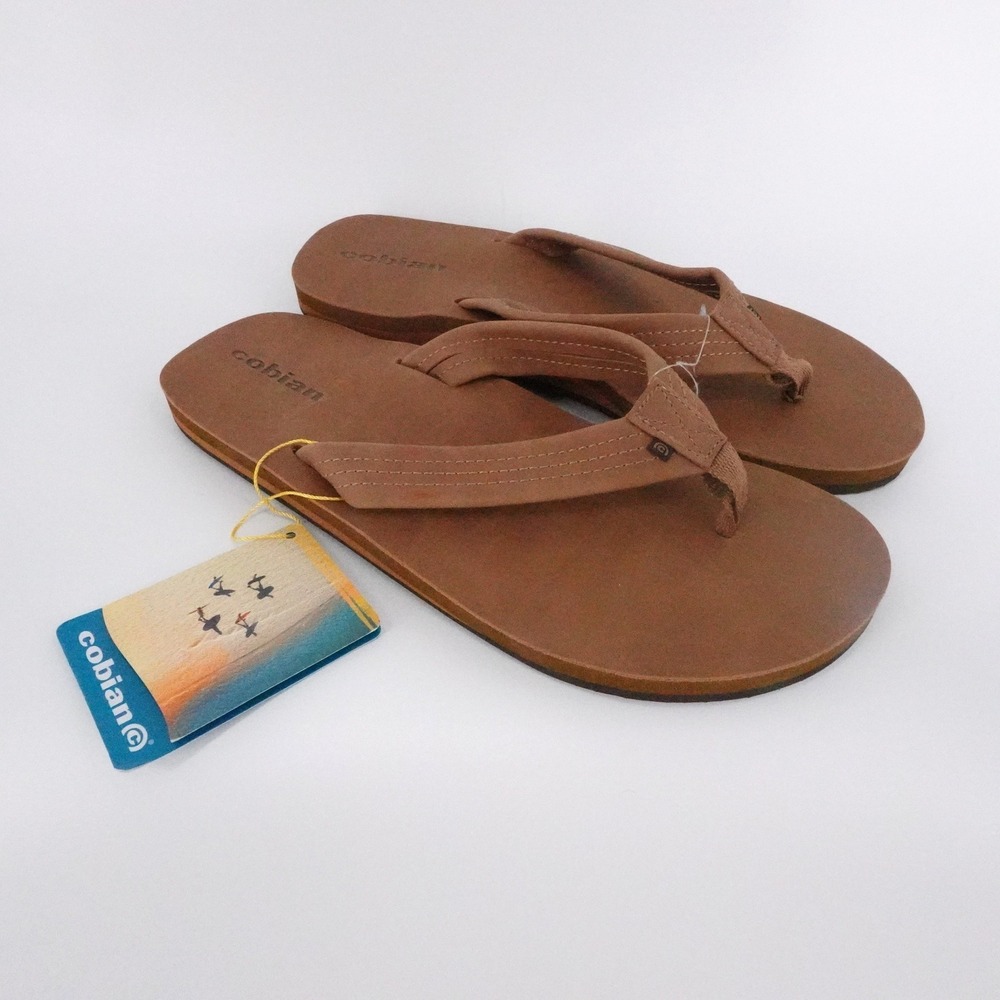Cobian Las Olas 2 Mens Size 11 Tan Flip Flop Thong Sandals Comfort